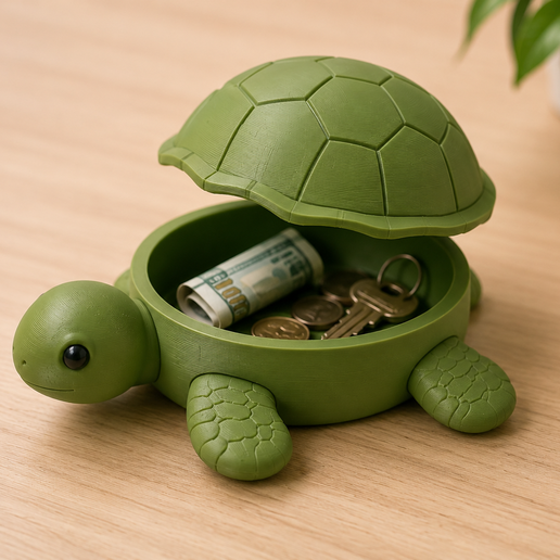 Boite étanche en forme de tortue pour la plage 3D model