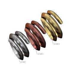 Double-twist-Claw-bypass-ring-size7-8-9-00.jpg STL file Wide double helix Claw bypass fashion band US sizes 7 8 9 3D print model・3D printer model to download