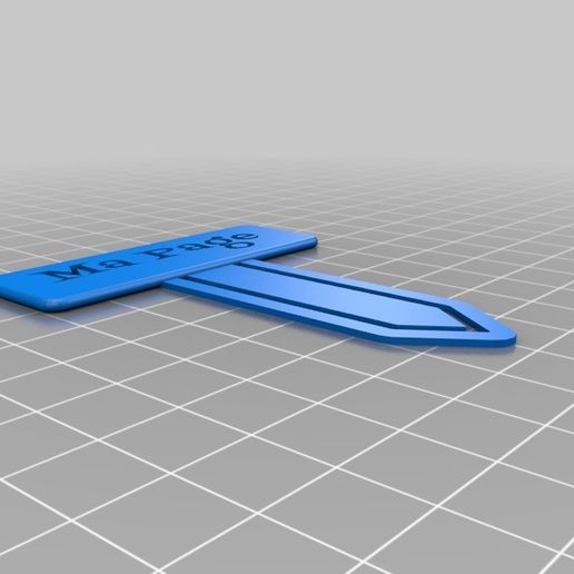 Marque Page 3D model