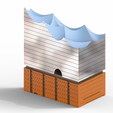 Building (6).png STL file Elbphilharmonie Hamburg・3D printer design to download
