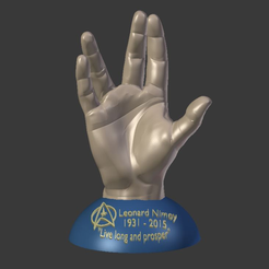 Capture d’écran 2016-12-13 à 10.33.05.png Free STL file Leonard Nimoy Memorial Print.・3D print design to download