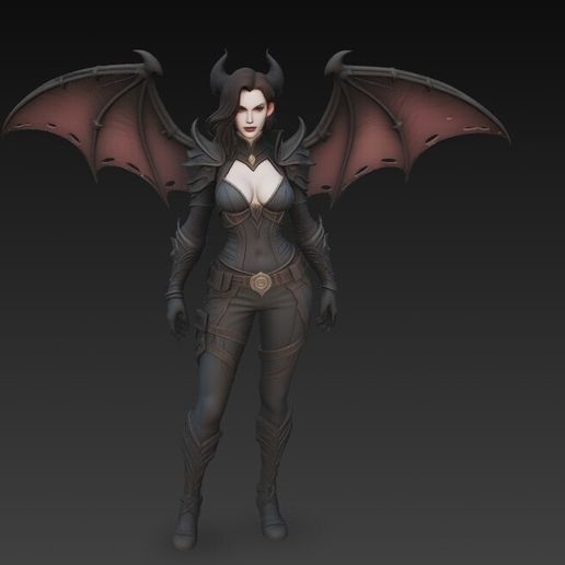 Trench & leather succubus