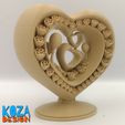 HEART-ORNAMENT-01.jpg STL-Datei Valentine's Heart Ornament ohne Stützen・3D-Druck-Idee zum Herunterladen