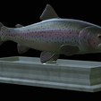 Rainbow-trout-statue-11.png fish rainbow trout / Oncorhynchus mykiss open mouth statue detailed texture for 3d printing