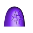 Shields_and_PadsSkull_croll_-_All_084.stl Templar Shoulder Armour PT2- the Sequel