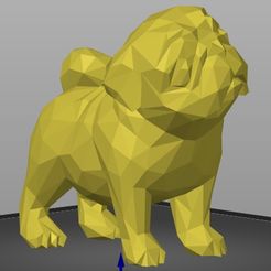 Pug1.jpg Archivo STL Pug Low Poly・Objeto imprimible en 3D para descargar