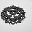 llm4.png Om Mandala Keychain