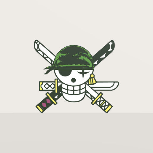 Zoro Jolly Roger Wall Art