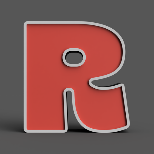 💰 3D Alphabet Letter (R) Money Bank・ STL File for 3D printing・Cults