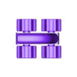 massage roller 4 wheels.stl Massage roller
