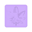 HERBAL BOX 125X125X175 TAPA2.stl STL file BIG WEED BOX HERBAL HERB CONTAINER BIG 2 GRINDERKING 125X125X175MM EASY PRINT・3D print design to download