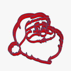 Captura de Pantalla 2020-04-12 a la(s) 21.57.32.png Descargar archivo STL Cookie Cutter Christmas Santa Claus Galletita Papa Noel Navidad • Diseño para la impresora 3D, ELREYSALE
