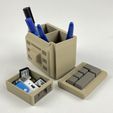 IMG_9164.jpg STL file Retro Computer - Desk Organizer, Picture Frame, Fidget Keyboard・3D printer model to download