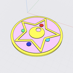 Captura-de-pantalla-2022-12-04-a-las-16.13.15.png STL file Saylor Moon Coaster・3D printer design to download, Rubih