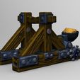 untitled.1577.jpg Stylized Medieval Medieval Catapult - Low Poly 3D Model / Game Ready / Printable