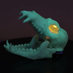 Boneheads: Crâne de loup et mâchoire - PROMO - 3DKITBASH.COM