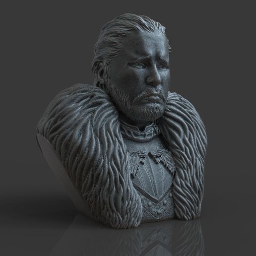 4.jpg Download OBJ file Jon Snow - Game of Thrones • 3D printing model, tolgaaxu