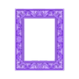 frame 121,152.stl Decorative Photo Frame 3D Model – Classic Floral Carved Frame STL for CNC & 3D Printing