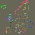 europe.png Europe cookie cutter, Countries cake cutting