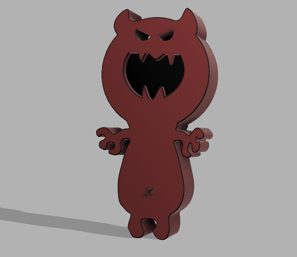 Download free OBJ file Cute Funny Demon / Beau démon drôle • 3D print ...