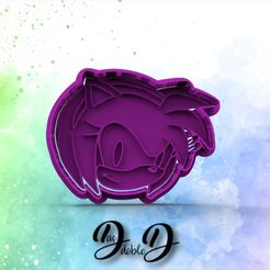 Amy-Ok-cookiecad-1.jpg STL file Amy Sonic cutter・3D printable model to download