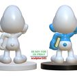 Brainy-Smurf-pose-1-3.jpg The Smurfs 3D Model - Brainy Smurf fan art printable model