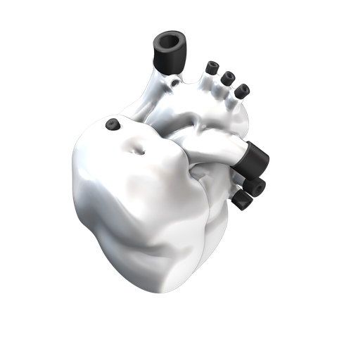 Knstliches Herz: Realistisches anatomisches Modell STL Datei fr  3D-Druck und CNC-Bearbeitung - LaserschneidenCults