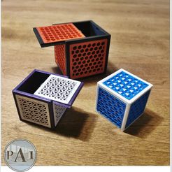 03.jpg STL file BOX WITH (ALMOST) INVISIBLE LID AND INFILL INLAY・3D printable model to download