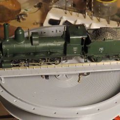 IMG_1448.jpg STL file Railway turntable - Pont tournant・3D print object to download