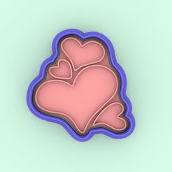 photo1644242685.jpeg STL file COOKIE CUTTER HEARTS - COOKIE CUTTER HEARTS・3D printing model to download