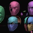 19.jpg Red Hood Mask Damaged - TITANS season 3 - DC comics Cosplay 3D print model