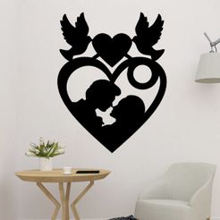 sample.jpg Valentine Heart 2D Wall Art