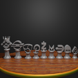 4.png Crypto Coin Figure Chess Set 18 Character Chess Pieces