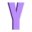 Y.stl English Alphabet 26 letters