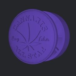 Captura-de-Pantalla-2023-03-17-a-las-12.26.35.jpg STL file GRINDERKING GRINDER GRINDER GRINDER GRINDER GRINDER GRINDER ALL STARS 2023 66X66X66X30MM WEED GRINDER WEED GRINDER PRINT WITHOUT SUPPORTS CUT AND KEYED・3D printing design to download