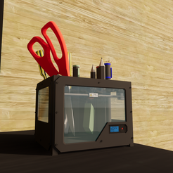 Screenshot-2023-08-15-183804.png STL file MakerBot Replicator 2 Pencils Organizer・Model to download and 3D print