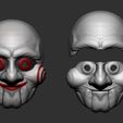 16.JPG Saw Billy Puppet - Mask for Cosplay - 3D print model - STL file