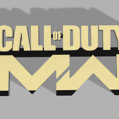 CODMWtop.png Fichier STL gratuit Logo COD Modern Warfare・Design pour imprimante 3D à télécharger