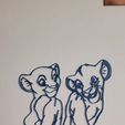 Simba-y-nala-decoracion.jpg Decoração Rei Leão (Simba e Nala) 2D