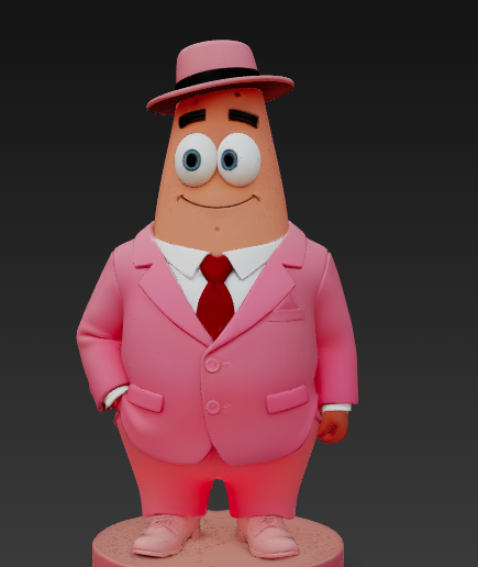 SpongeBob - Gentleman Patrick Star in Pink Suit