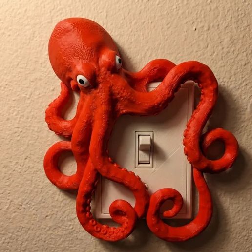 Octopus Light Switch Cover – Kraken Tentacle Wall Decor