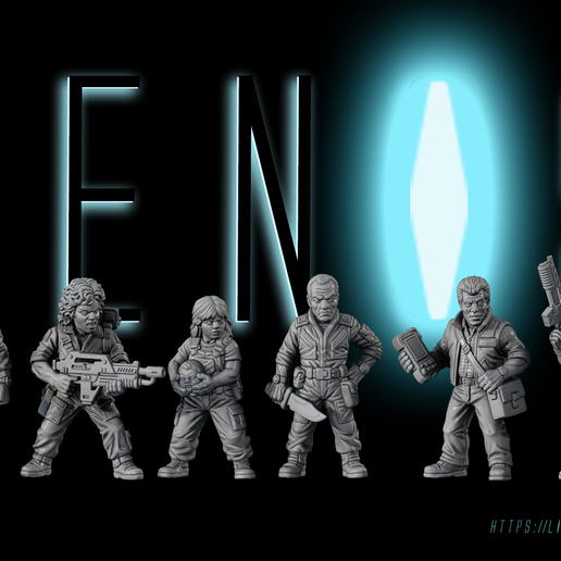 The Xenos Crew – 28mm Sci-Fi Survival Team