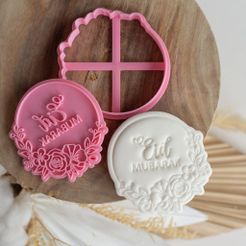 thecookiecutter-ramadan-1024x1024.jpg Blossom Eid Mubarak Cookie Cutter with Floral Stamp