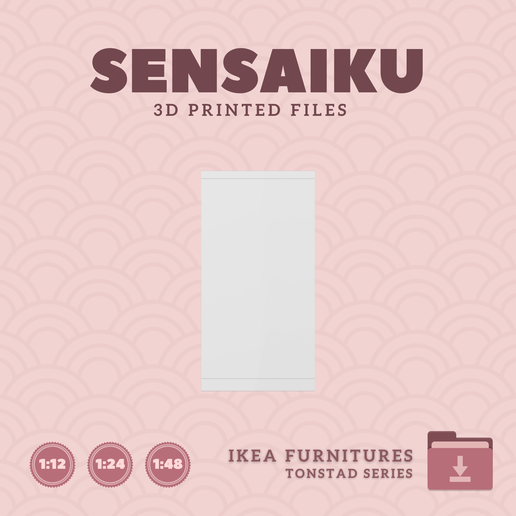 10.-TONSTAD-Storage-Combination-01-3.png Miniature Replica 10. TONSTAD Storage Combination 01 for Miniature Dollhouse - IKEA - 3D Print Instant Download