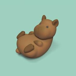 Cod1863-Baby-Capybara-3.jpeg 3D-Datei Baby-Wasserschwein・3D-Druck-Idee zum Herunterladen, Usagipan3DStudios
