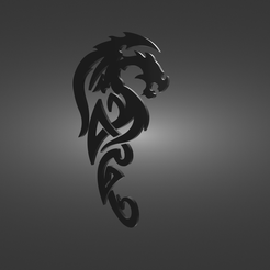 Protective-talisman-in-the-form-of-a-Dragon-render.png STL file Protective talisman in the form of a dragon・3D printable design to download