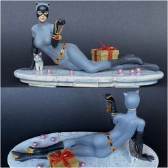 Main.jpg 3D file Classic Catwoman 3D print Figure/Figurine STLs・3D print model to download
