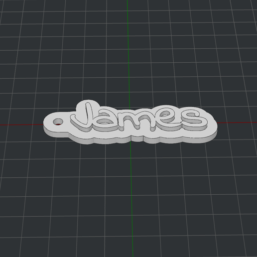Keychain James 3D model