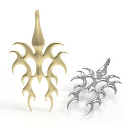 2.jpg STL file flame pendant・Model to download and 3D print