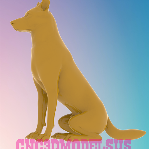 1.png Shepherd 3D MODEL STL FILE FOR CNC ROUTER LASER & 3D PRINTER